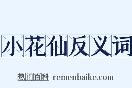 小花仙反义词是什么意思的图片